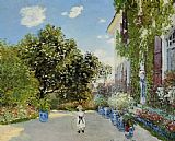 Argenteuil Paintings - The Artist's House at Argenteuil by Claude Monet